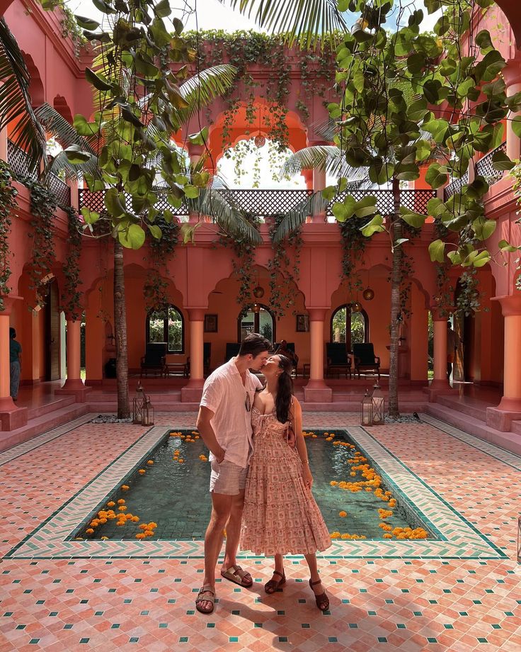 Villa des Orangers outdoor dining, Morocco